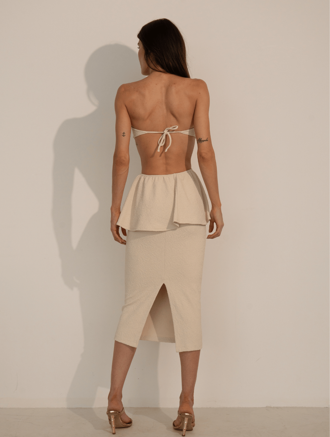 Saia Midi Marea Creme