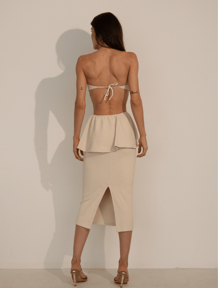 Saia Midi Marea Creme