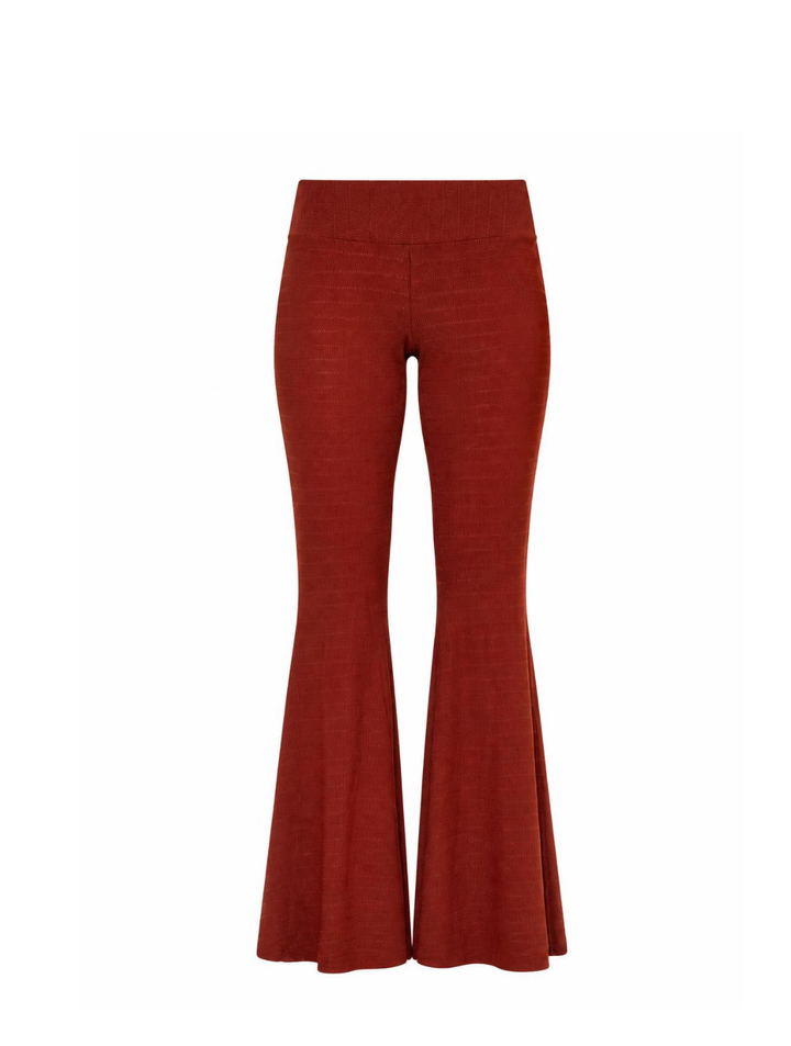 Calça Flare Siena em Trama texturizada