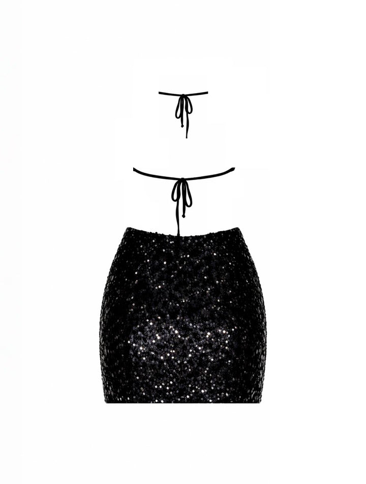 Vestido Halter Cut Midnight