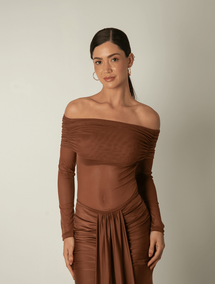 Blusa Gália Cacau