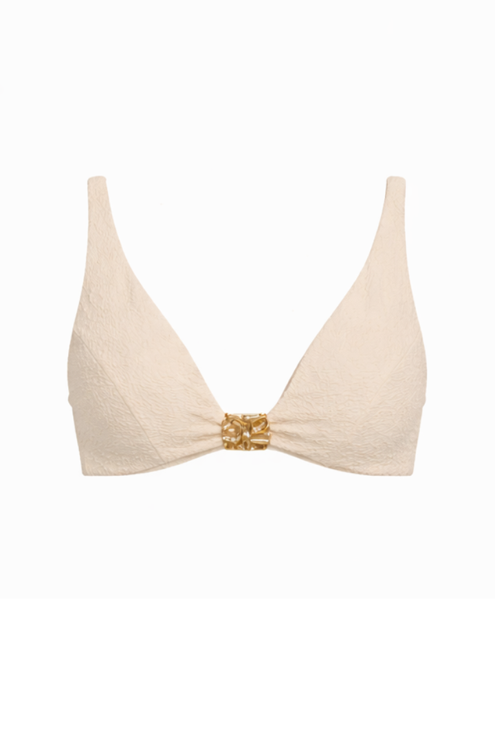 Top Biquíni Alma Creme