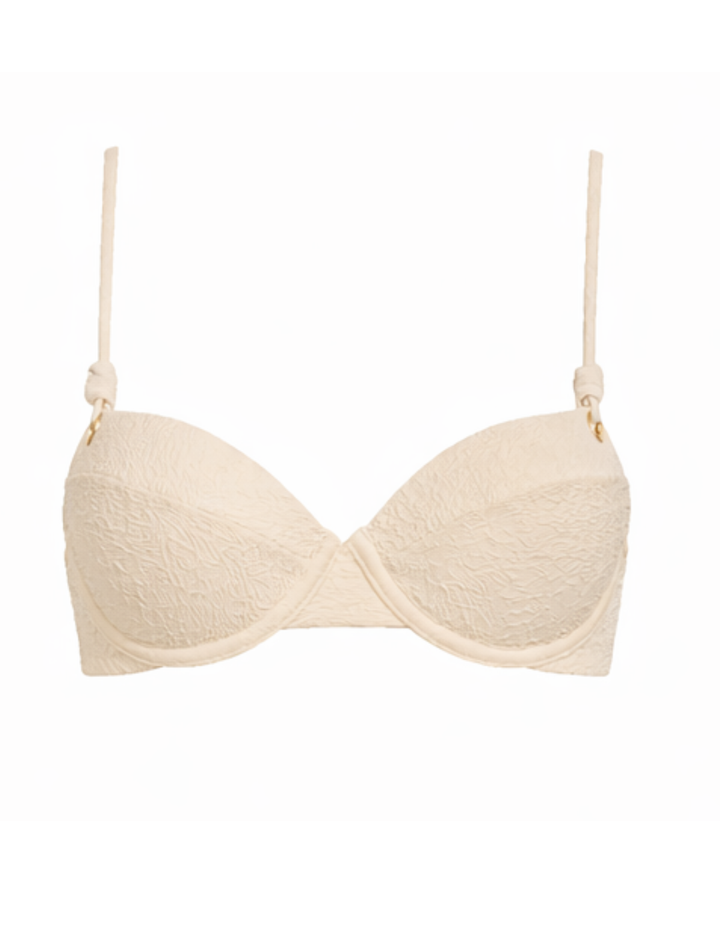 Top Biquíni Bojo Perlage Creme