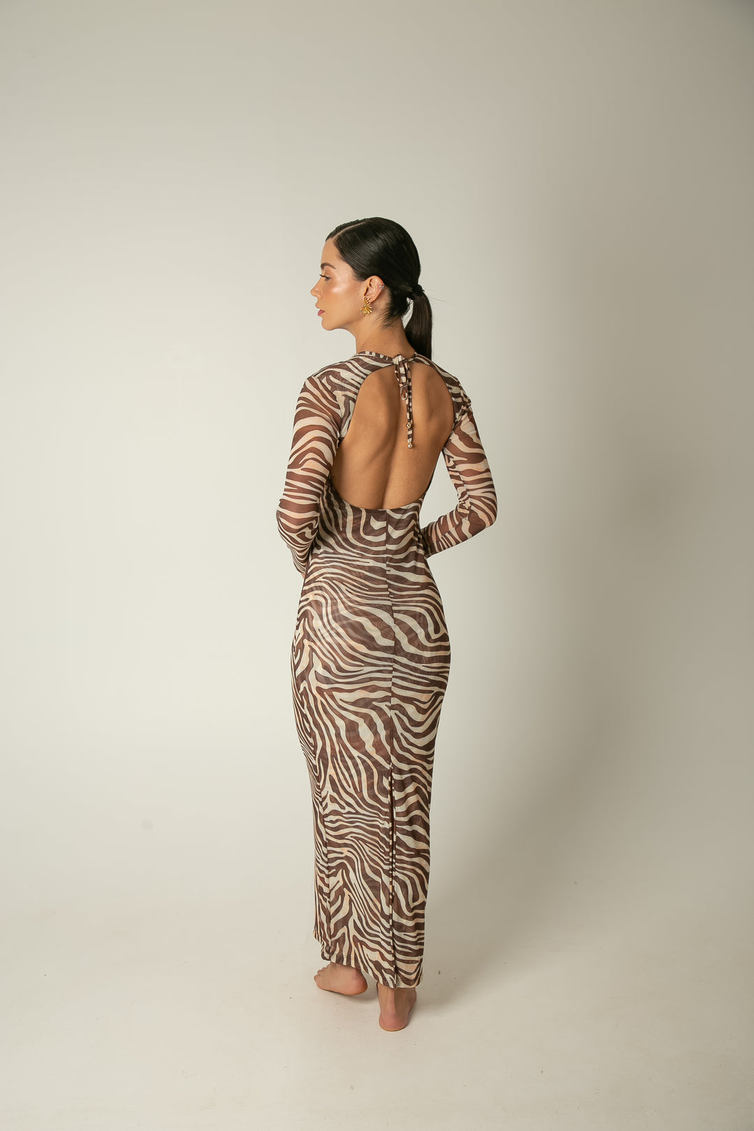 Vestido Jacarandá Tule Zebra