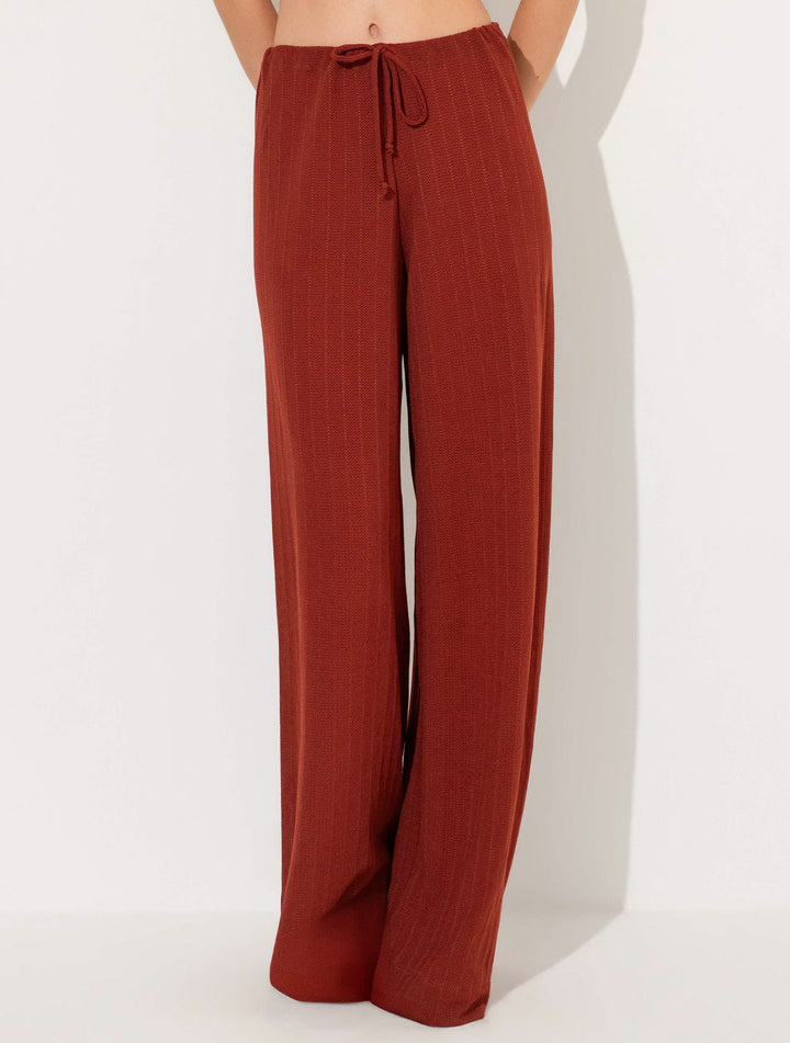 Calça Pantalona Feminina Orla Jambo com Amarração