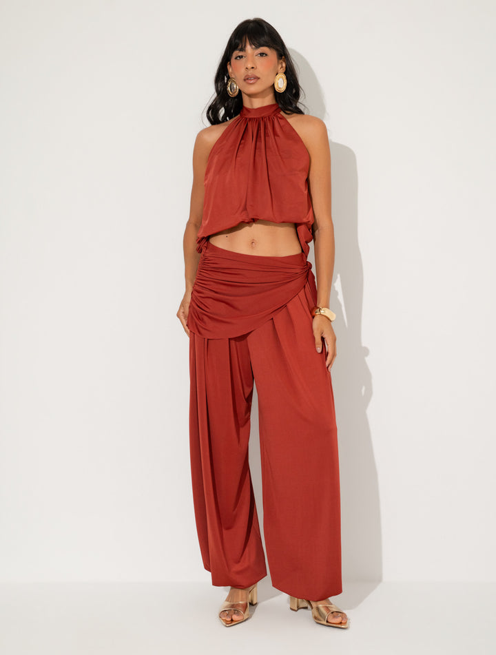 Blusa frente única jambo em Jersey