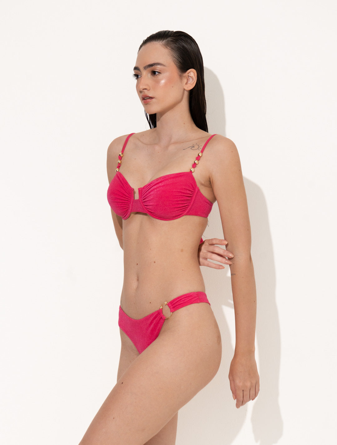 Tanga Biquíni Argola Hibisco