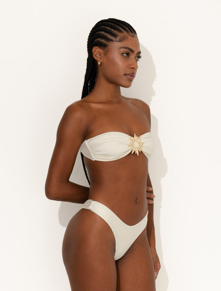 Top Biquíni Tomara que Caia Solare Perola