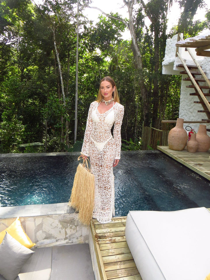 Vestido Tela Off White