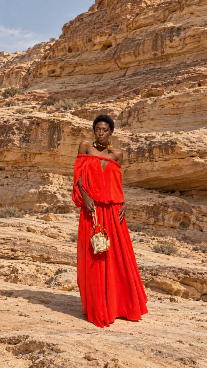 Vestido Alvorada Laranja