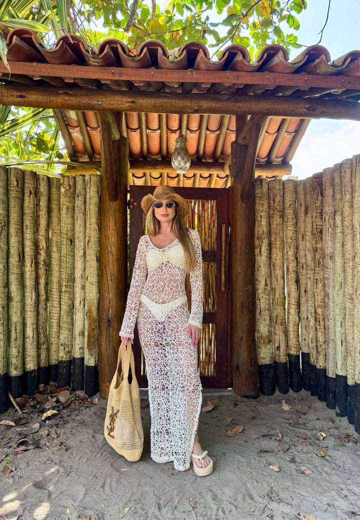 Vestido Tela Off White