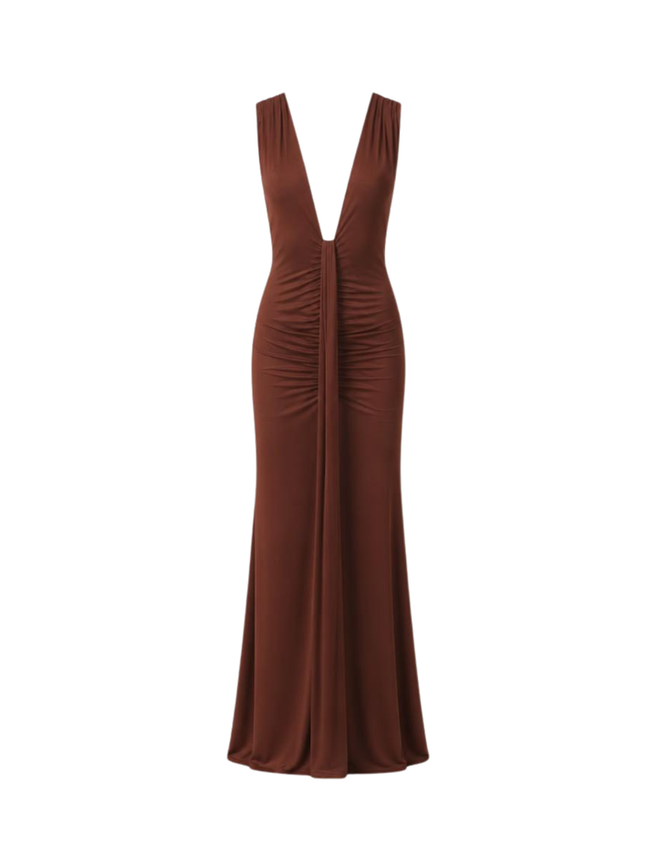 Vestido Enseada Marrom