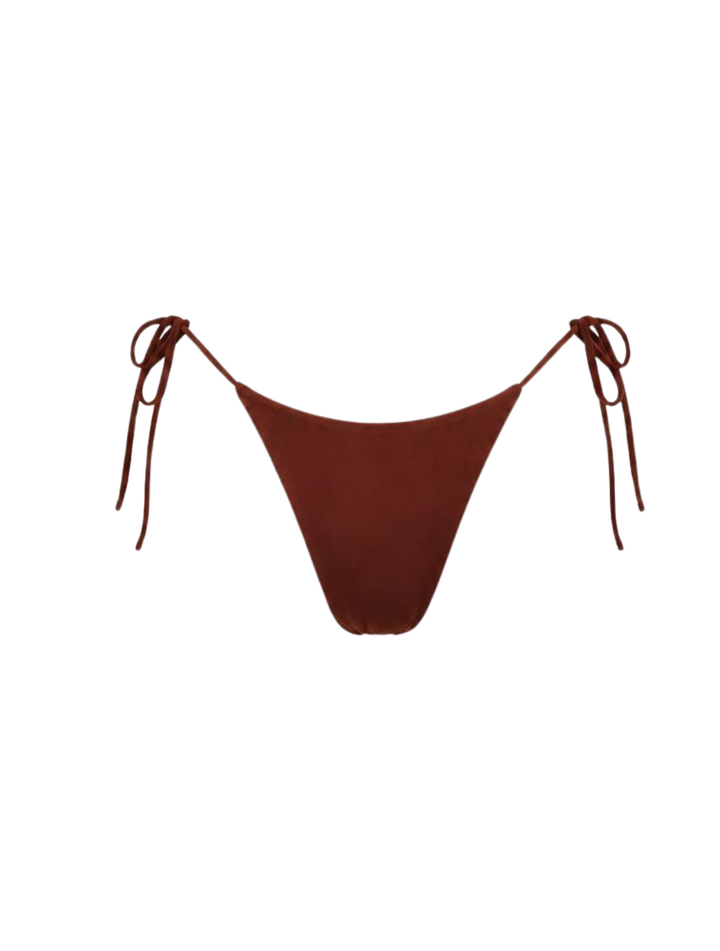 Tanga Laís Tule Marrom