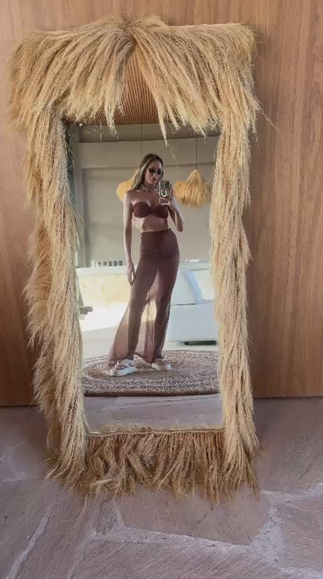 Saia Tule Longa Cacau