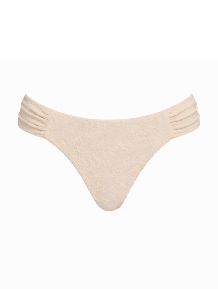Tanga Biquíni Lateral Larga Creme